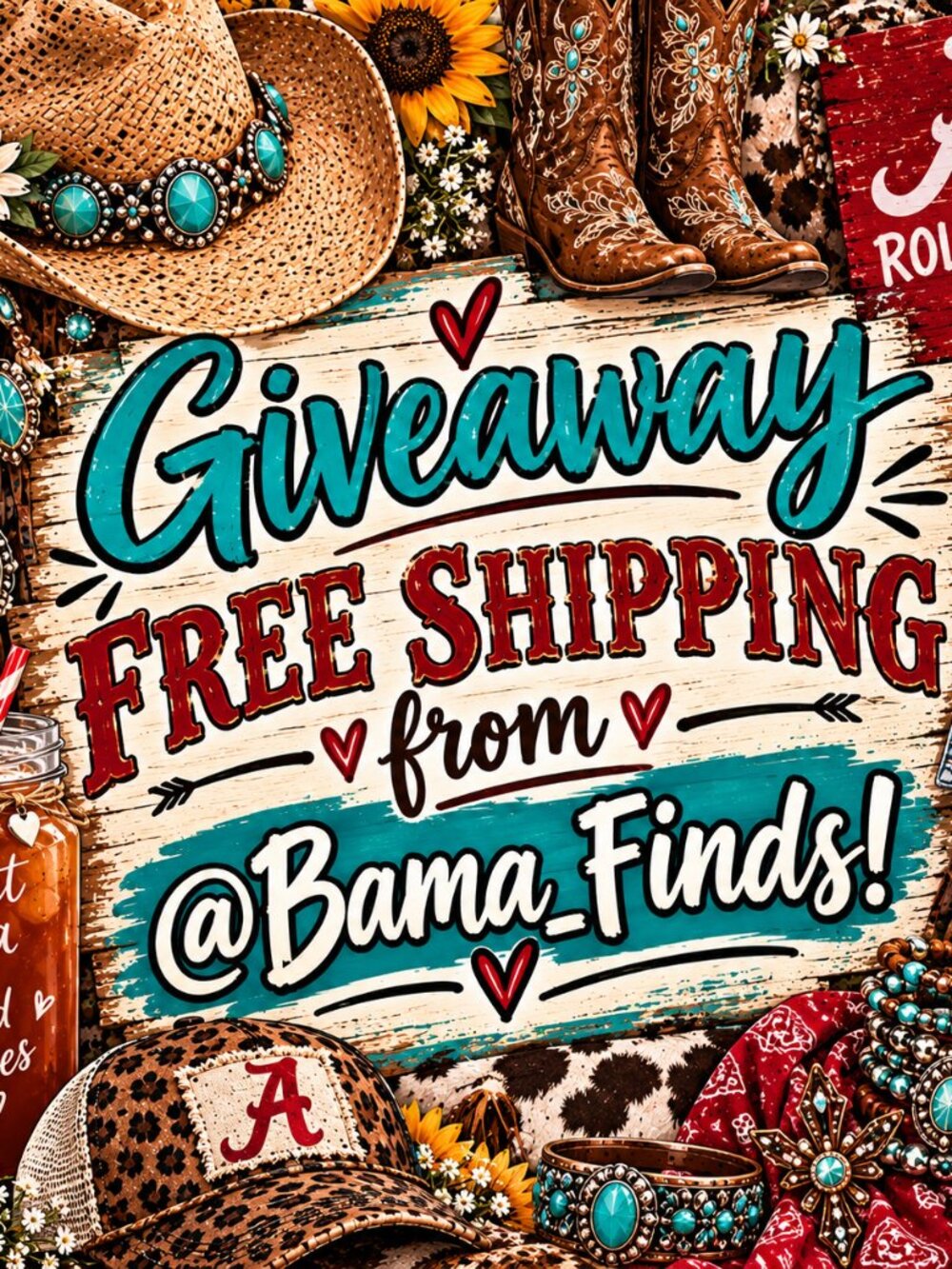 Enter for a chance to win an giveaway of your choice and free shipping! Let's go